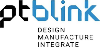 PTBLINK DESIGN MANUFACTURE INTEGRATE logo