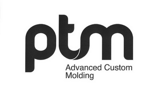 PTM ADVANCED CUSTOM MOLDING logo