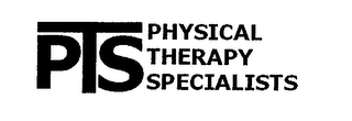 PTS PHYSICAL THERAPY SPECIALISTS logo