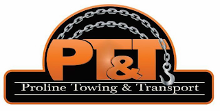 PT&T PROLINE TOWING AND TRANSPORT logo