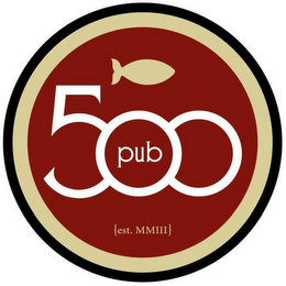 PUB 500 {EST. MMIII} logo