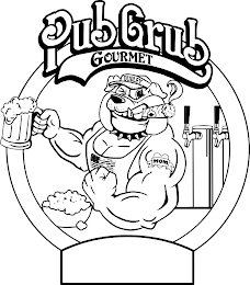 PUB GRUB GOURMET DUDLEY MOM logo