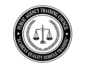 PUBLIC AGENCY TRAINING COUNCIL "ACADEMY QUALITY MODULE TRAINING" logo