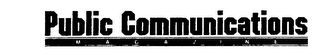 PUBLIC COMMUNICATIONS MAGAZINE logo