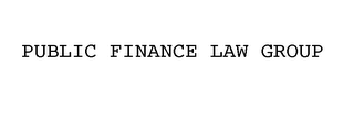 PUBLIC FINANCE LAW GROUP logo