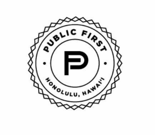 PUBLIC FIRST P HONOLULU, HAWAI'I logo