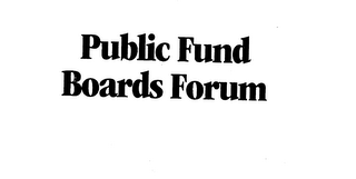 PUBLIC FUND BOARDS FORUM logo