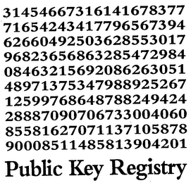 PUBLIC KEY REGISTRY logo