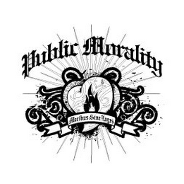 PUBLIC MORALITY MORIBUS SINE LEGES logo