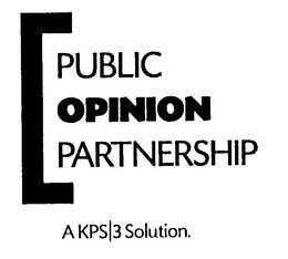 PUBLIC OPINION PARTNERSHIP A KPS|3 SOLUTION. logo