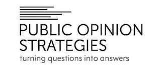 PUBLIC OPINION STRATEGIES TURNING QUESTIONS INTO ANSWERS logo