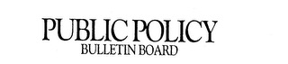 PUBLIC POLICY BULLETIN BOARD logo