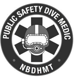 PUBLIC SAFETY DIVE MEDIC · NBDHMT · logo