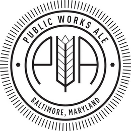 PUBLIC WORKS ALE - PWA - BALTIMORE - MARYLAND logo