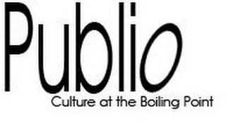 PUBLIO CULTURE AT THE BOILING POINT logo