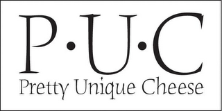 P·U·C PRETTY UNIQUE CHEESE logo