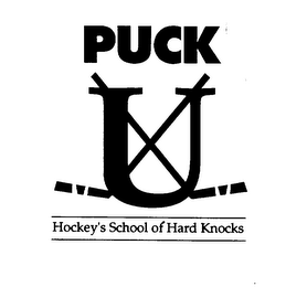 PUCK U HOCKEY'S SCHOOL OF HARD KNOCKS logo