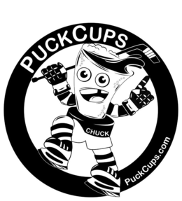 PUCKCUPS CHUCK PUCKCUPS.COM logo