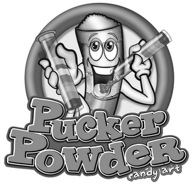 PUCKER POWDER CANDY ART logo