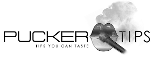 PUCKER TIPS TIPS YOU CAN TASTE logo