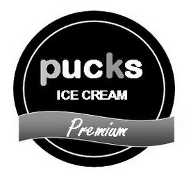 PUCKS PREMIUM ICE CREAM logo