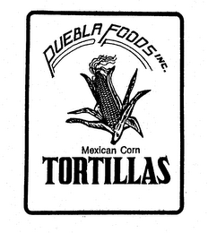 PUEBLA FOODS INC. MEXICAN CORN TORTILLAS logo