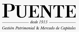 PUENTE DESDE 1915 GESTION PATRIMONIAL & MERCADO DE CAPITALES logo