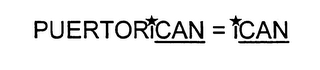 PUERTORICAN = ICAN logo