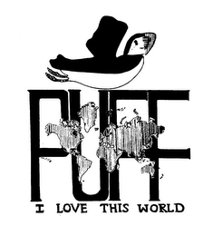 PUFF I LOVE THIS WORLD logo