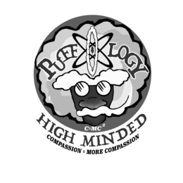 PUFF O LOGY C=MC2 HIGH MINDED COMPASSION = MORE COMPASSION logo