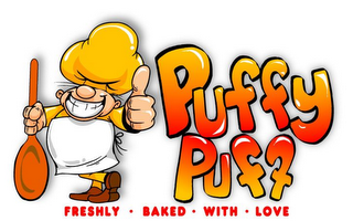 PUFFY PUFF FRESHLY BAKED WITH LOVE logo