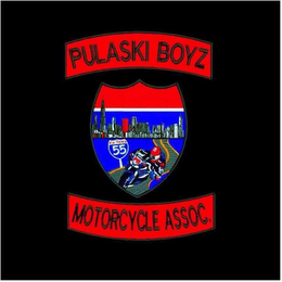 PULASKI BOYZ MOTORCYCLE ASSOC. PB INTERSTATE 55 logo