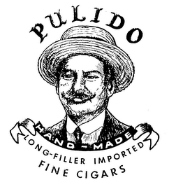 PULIDO HAND-MADE LONG-FILLER IMPORTED FINE CIGARS logo