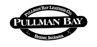 PULLMAN BAY PULLMAN BAY LEATHER CO. BERNE, INDIANA logo