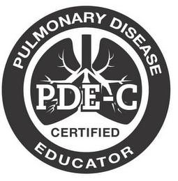 PULMONARY DISEASE EDUCATOR PDE-C CERTIFIED logo
