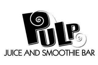 PULP JUICE AND SMOOTHIE BAR logo