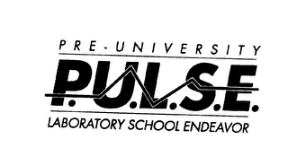 P.U.L.S.E.  PRE - UNIVERSITY LABORATORY SCHOOL ENDEAVOR logo