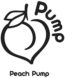 PUMP PEACH PUMP logo