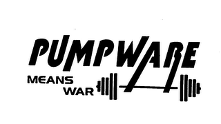 PUMP WARE MEANS WAR logo