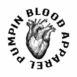 PUMPIN BLOOD APPAREL logo