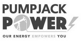 PUMPJACK POWER OUR ENERGY EMPOWERS YOU logo