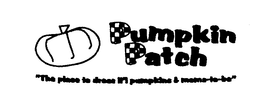 PUMPKIN PATCH "THE PLACE TO DRESS LI'L PUMPKINS & MOMS-TO-BE" logo