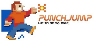 PUNCH JUMP HIP TO BE SQUARE. logo