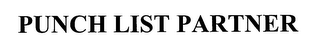 PUNCH LIST PARTNER logo