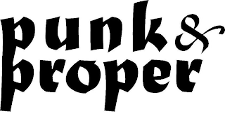 PUNK & PROPER logo