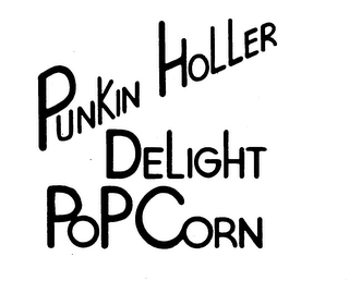 PUNKIN HOLLER DELIGHT POPCORN logo
