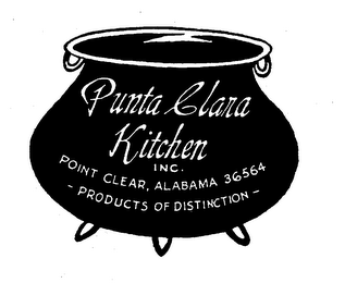 PUNTA CLARA KITCHEN INC. POINT CLEAR, ALABAMA 36564 - PRODUCTS OF DISTRICTION - logo