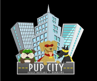 PUP CITY DOGGY DAYCARE + BOARDING logo