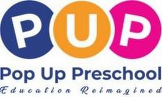 PUP POP UP PRESCHOOL EDUCATION REIMAGINED logo