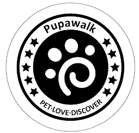 PUPAWALK PET LOVE DISCOVER logo